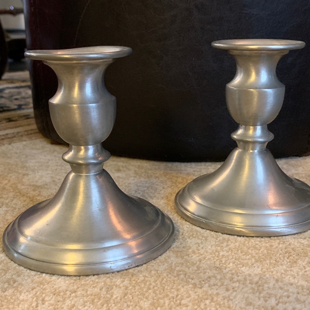 Pewter Candlesticks